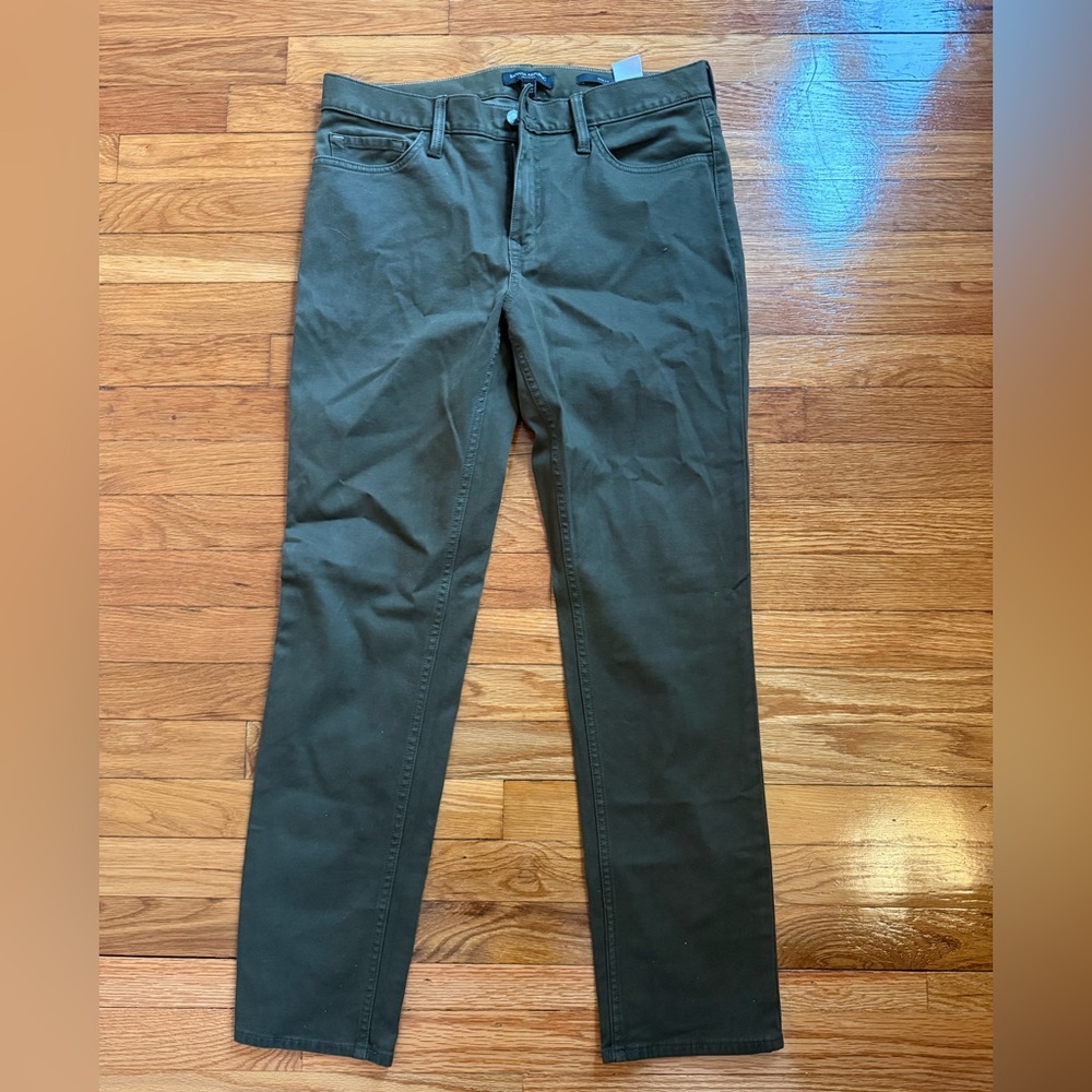 Banana Republic Men's Dark Green Chinos